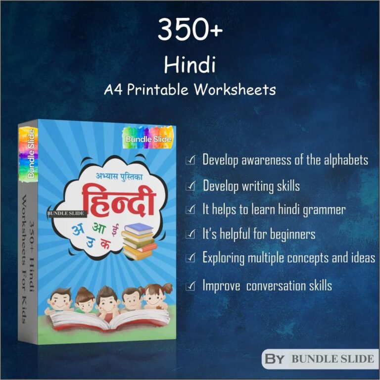 350 Hindi Master Worksheet